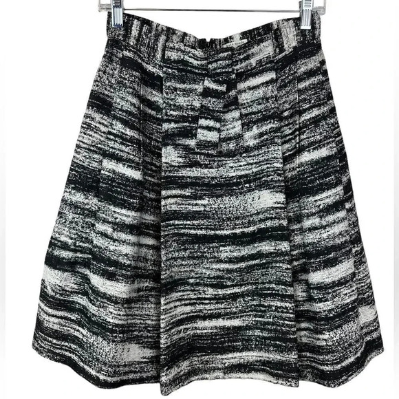 Kate Spade Black & White High Waisted Skirt Sz 6 - Picture 1 of 14